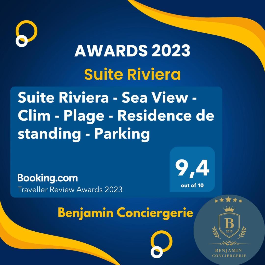 Suite Riviera - Sea View - Clim - 50M Plage - Residence De Standing - Spacieux 180 M2 - Parking Cannes Exterior photo